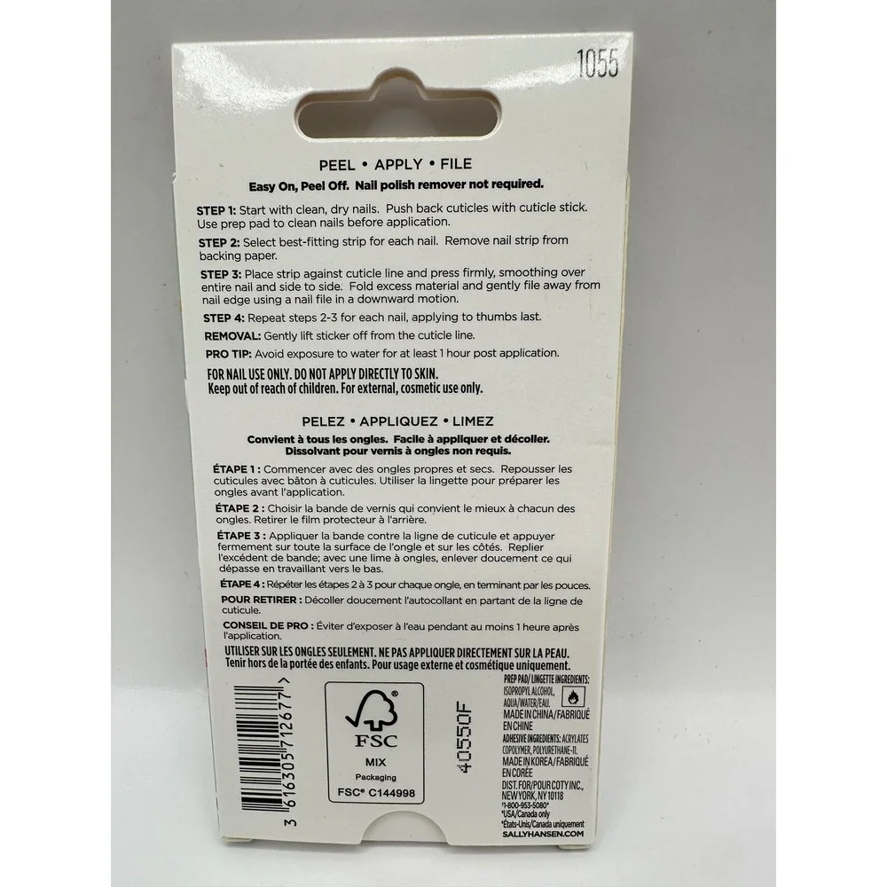 Sally Hansen Salon Effects Nail Polish Strips, 32 Count, lot of 5 sets - Picture 5 of 11